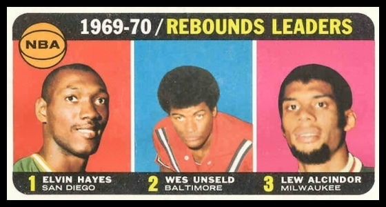 5 1969-70 Rebounds Leaders